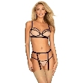 Conjunto de Lingerie Obsessive Nudelia 3 Peças