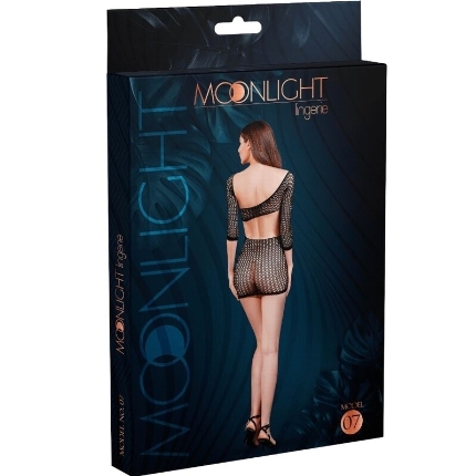 moonlight - model 7 net dress black one size