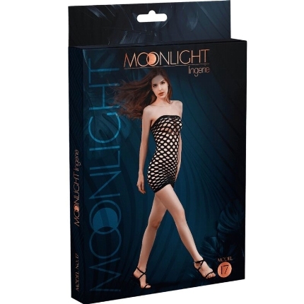 moonlight - model 17 mesh dress black one size