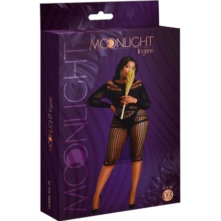 moonlight - model 3 dress black plus size