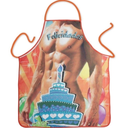 diablo picante - boy cake apron