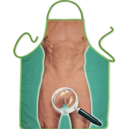 diablo picante - mens magnifying apron