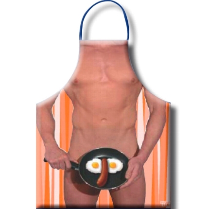 diablo picante - mens fried eggs apron