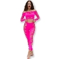 chilirose - cr 4632 top pant fuchsia s/l