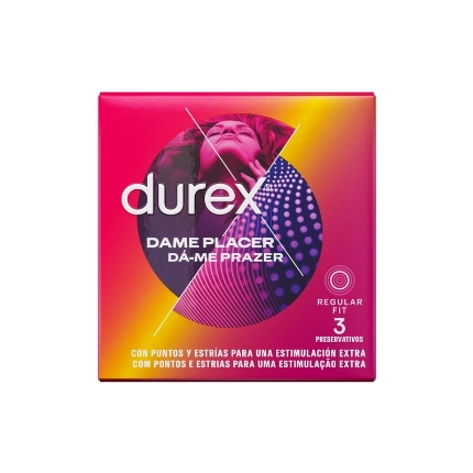 3x Preservativos Durex Dá-me Prazer