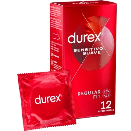 12x Preservativos Durex Suave e Sensível