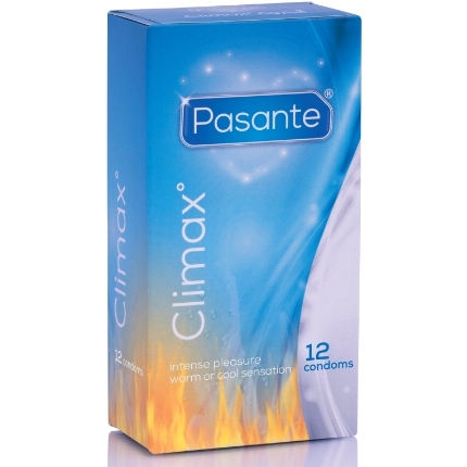 pasante - climax 6 efecto calor + 6 efecto frio / 12unidades