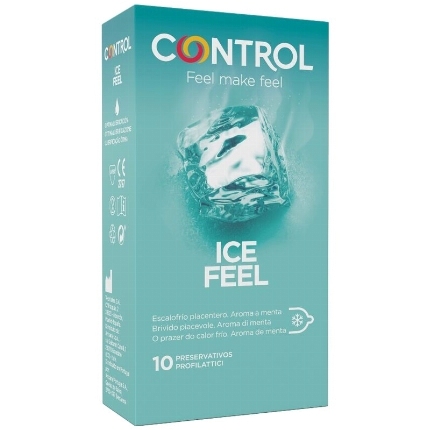 control - ice feel preservativos efecto frio 10 unidades