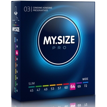 my size - pro condoms 64 mm 3 units