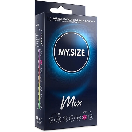 my size - mix condoms 64 mm 10 units