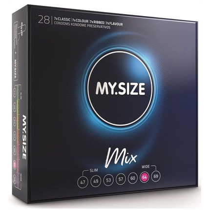 my size - mix condoms 64 mm 28 units