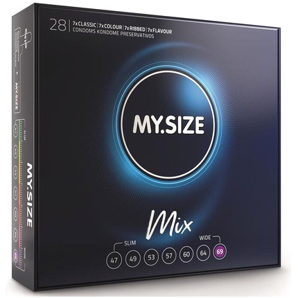 my size - mix condoms 69 mm 28 units