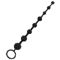 addicted toys - anal beads 29 cm black