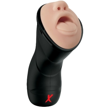 Masturbador PDX Elite Vibrador Formato Boca Garganta Funda