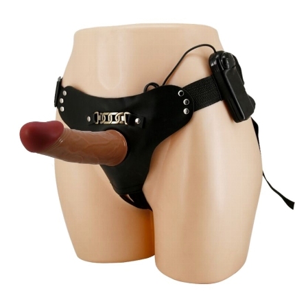 pretty love - harness briefs starks multi-speed vibration dildo 17,5 cm light brown