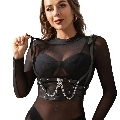 subblime - arnÉs forma corset detalle cadenas talla Única