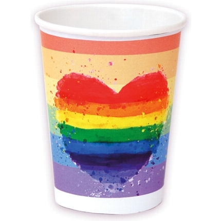 pride - set 8 lgbt flag cups