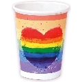 pride - set 8 lgbt flag cups