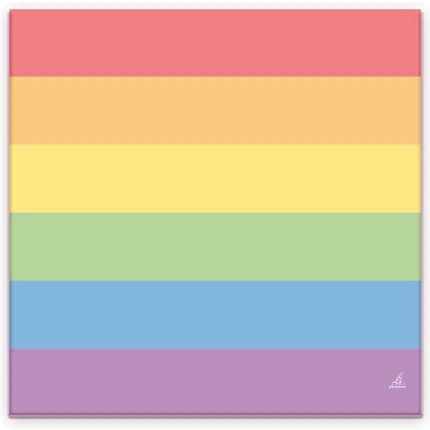 pride - set 20 lgbt flag napkins