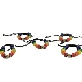 pride - pulsera con ojo turco y bandera lgbt