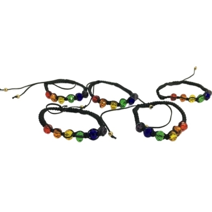 pride - lgbt flag beaded bracelet