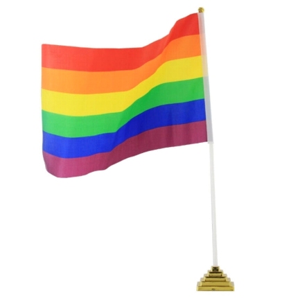 pride - banderin de sobremesa pequeÑo lgbt