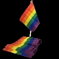 pride - lgbt flag small flag banner