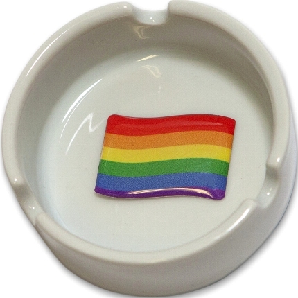 pride - round lgbt flag candlestick 8 mm