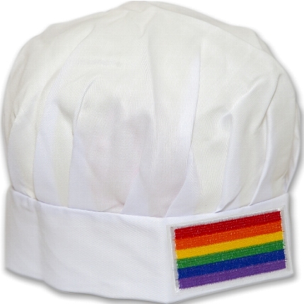 pride - lgbt flag cooks hat with lgbt flag