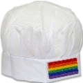 pride - lgbt flag cooks hat with lgbt flag