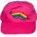 pride - fuscia cap with the lgbt heart