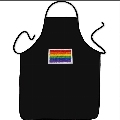 pride - delantal chef bueno con la bandera lgbt