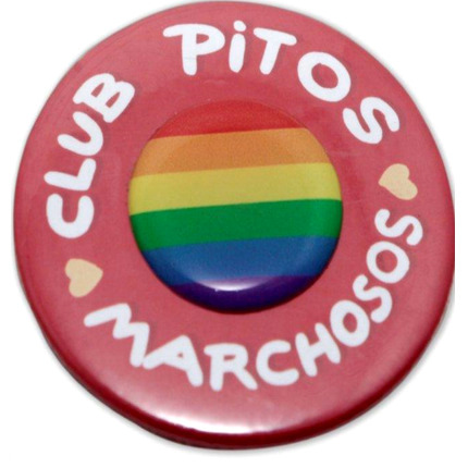 pride - pride badge with stiff dicks