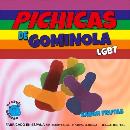 Gomas Formato Pénis Pride LGBT