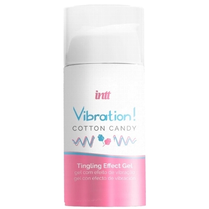 intt - powerful intimate stimulant cotton candy liquid vibrator gel 15 ml