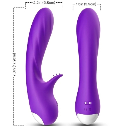 armony - romance vibrador con estimulador violeta