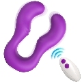 Vibrador Duplo Armony Seraph com Comando Roxo