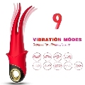 Vibrador Armony Shadow Duplo Vermelho