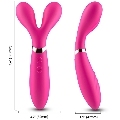 armony - y-wand masajeador vibrador cabeza doble fucsia