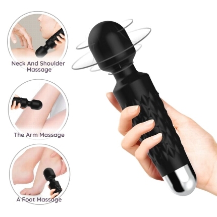 armony - postman massager vibrator super flexible head black