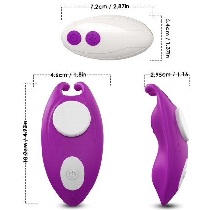 armony - honeybee wearable panties vibrator g-spot remote control purple