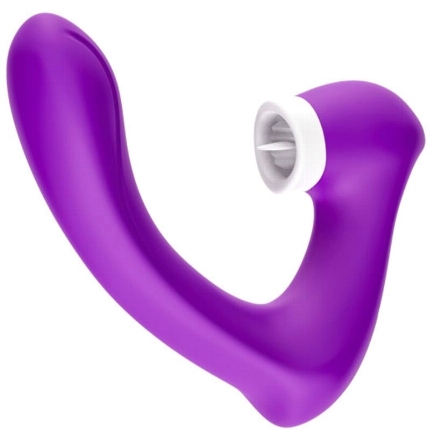 armony - secretkiss estimulador con lengua clitoris vibrador curvo violeta