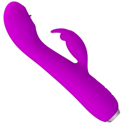 pretty love - rachel vibrador recargable con succionador morado