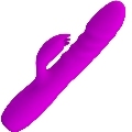 pretty love - melanie purple rechargeable rabbit vibrator