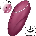 satisfyer - tap climax 1 lay-on vibrator red