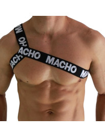 macho - roman harness white s/m
