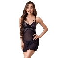 livco corsetti fashion - zoe lc 20202 babydoll + thong black s/m