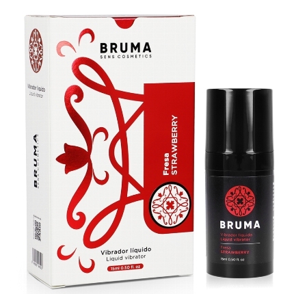 bruma - liquid vibrator ultra sliding strawberry 15 ml