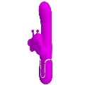 pretty love - multifunction rabbit vibrator 4 in 1 butterfly fuchsia