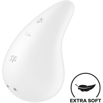 satisfyer - dew drop vibrator lay-on white